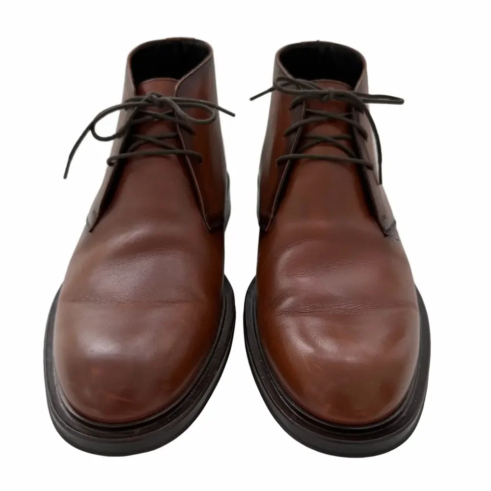 Adam Derrick To Boot Richard Chukka Boots Cognac Trapper Leather Size 10 EUC